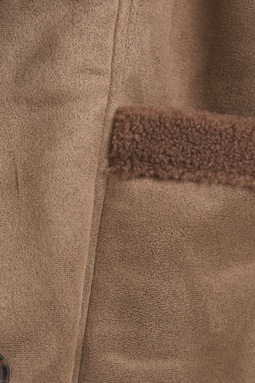 Shawl Collar Shearling Jacket