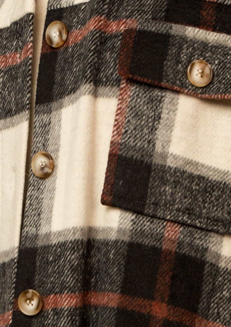 Plaid Long Shacket