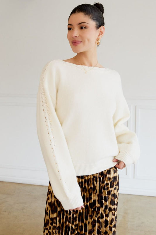 Soft Boat Neck Sweater