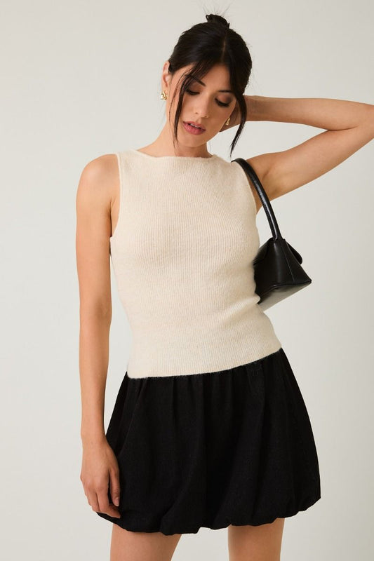 Boat Neck Knit Tank