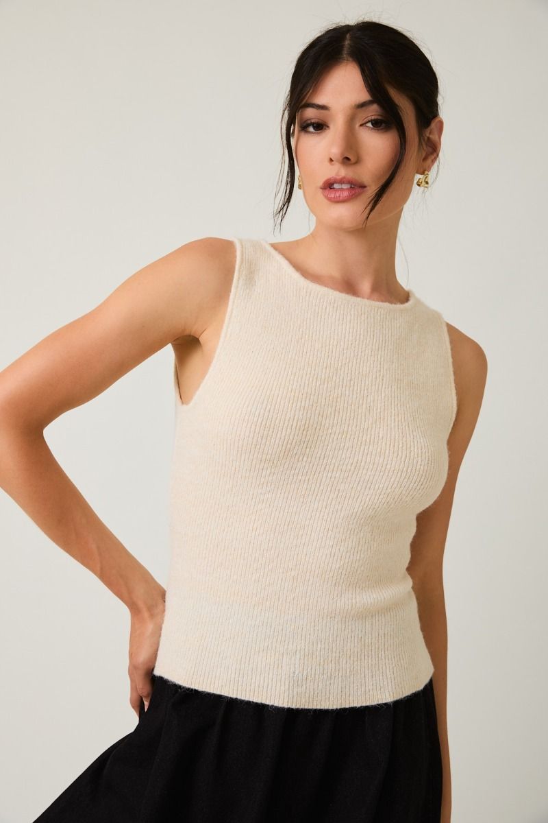 Boat Neck Knit Tank