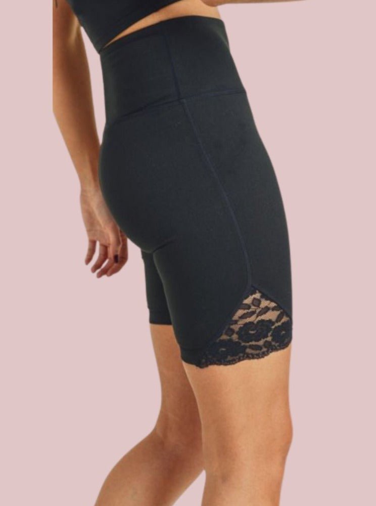 Lace Accent Bike Shorts
