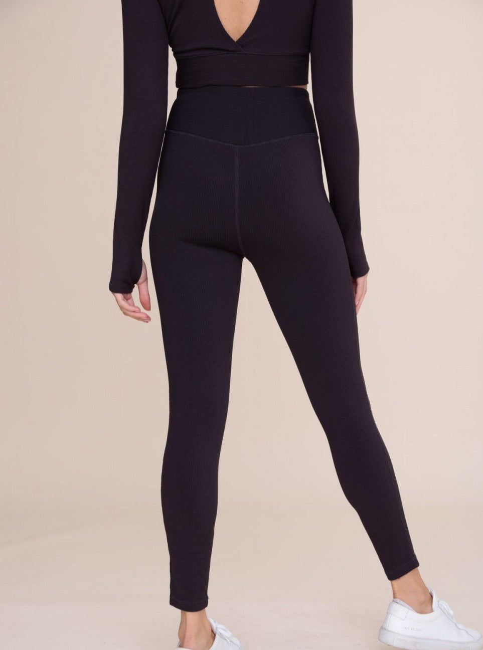 Ribbed Leggings - Mocha