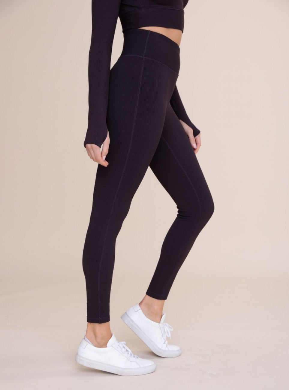 Ribbed Leggings - Mocha