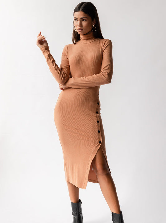 Old Money Turtleneck Sweater Dress