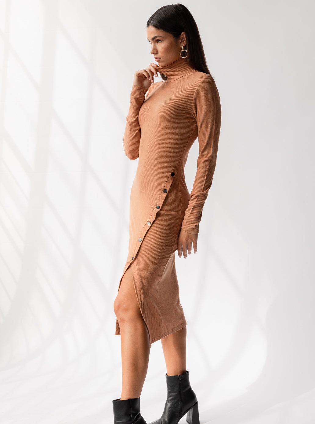 Old Money Turtleneck Sweater Dress