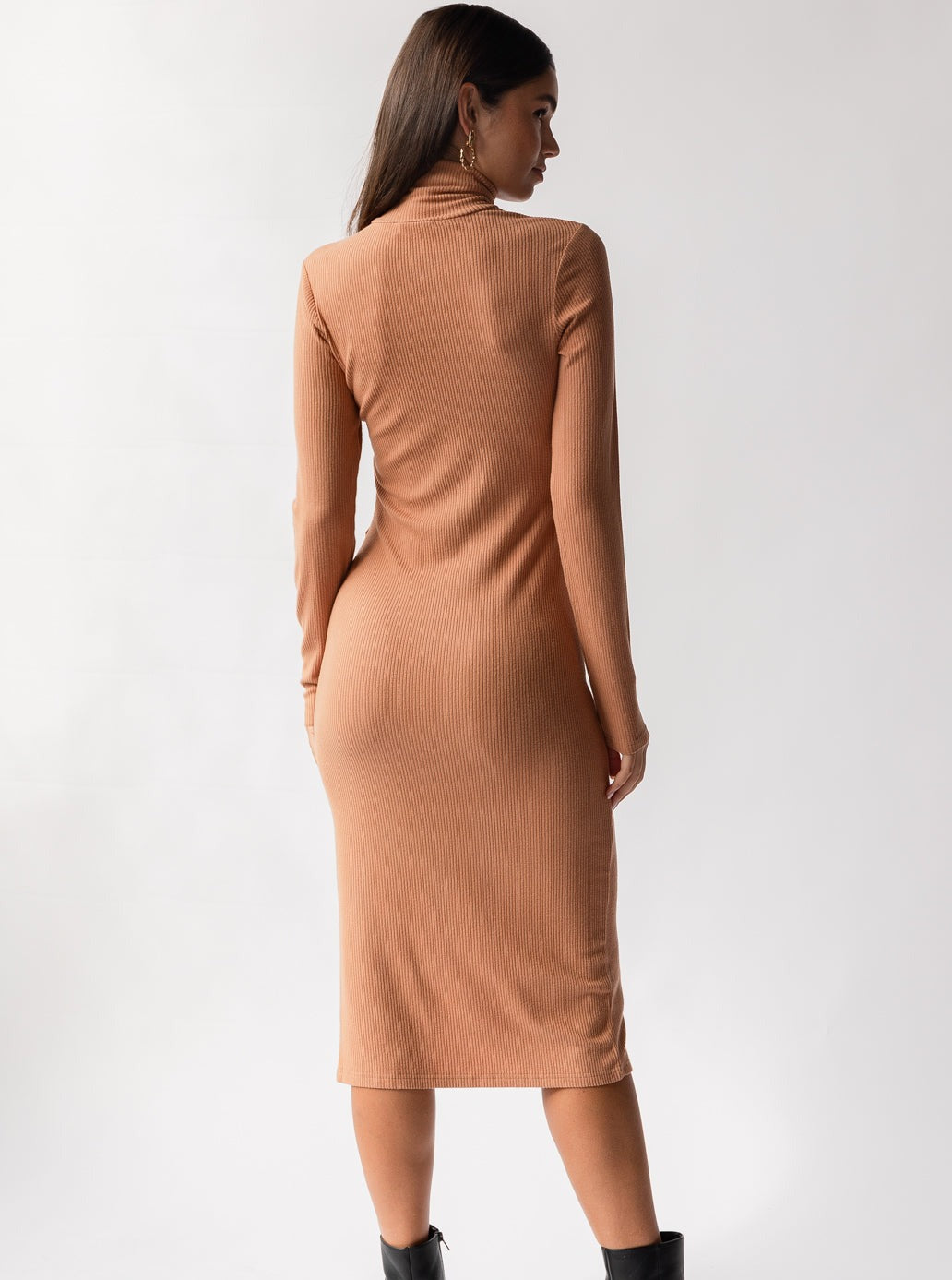 Old Money Turtleneck Sweater Dress