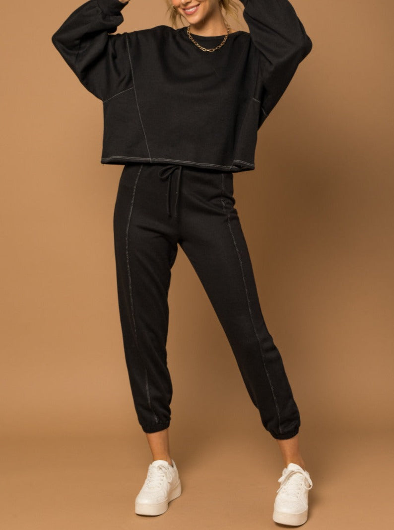 Contrast Stitch Jogger