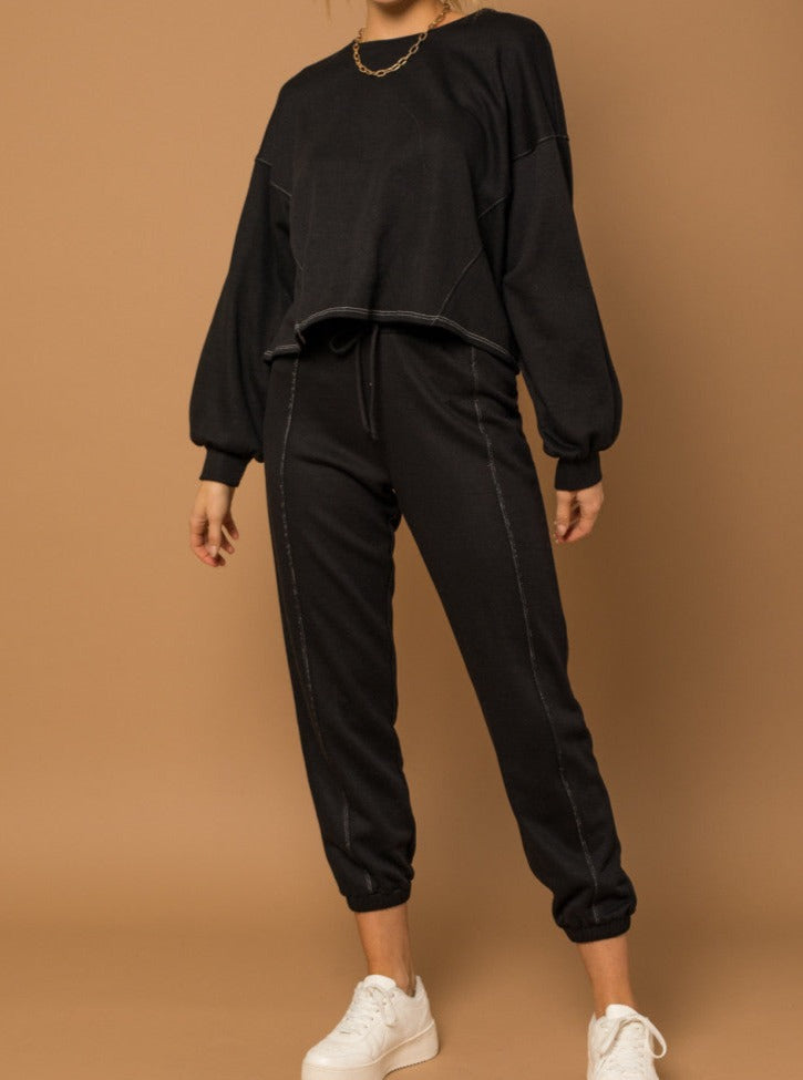 Contrast Stitch Sweatshirt