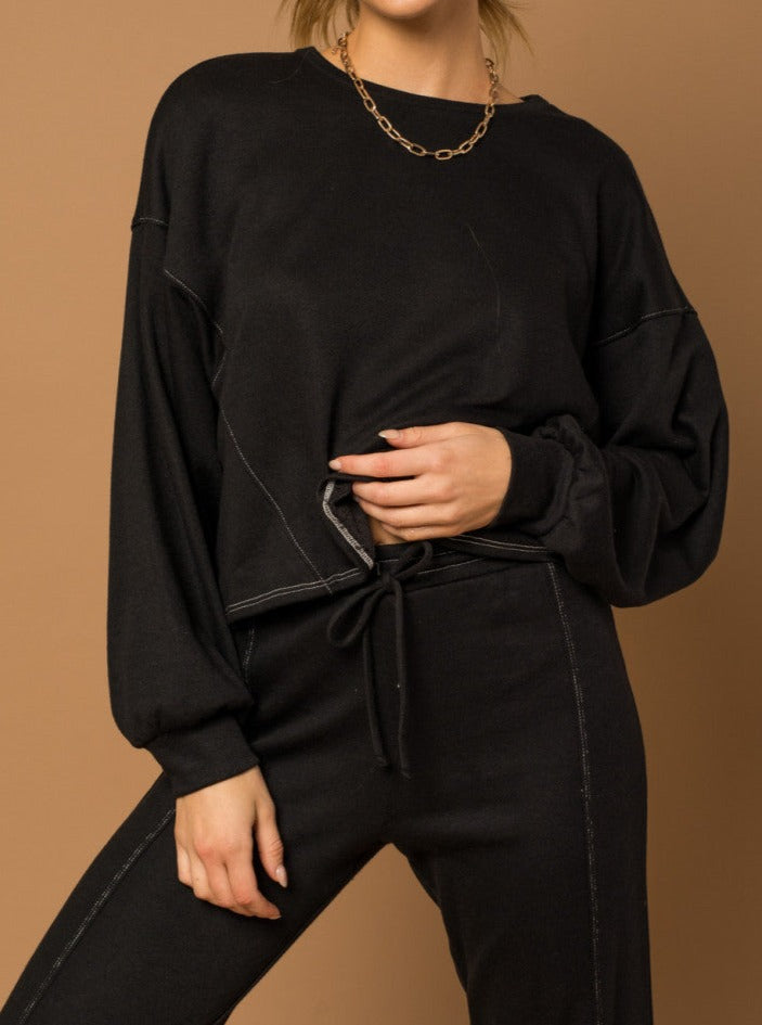 Contrast Stitch Sweatshirt
