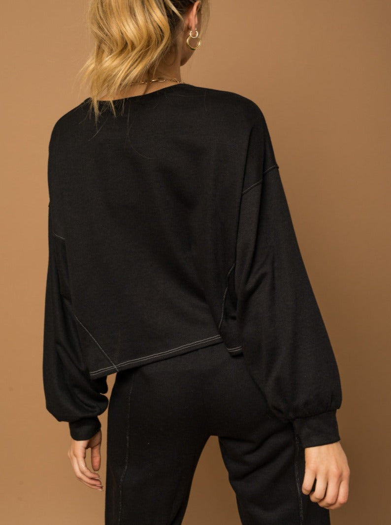Contrast Stitch Sweatshirt