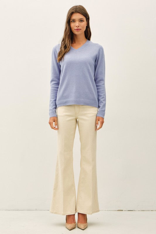 Wool Touch V-neck Sweater