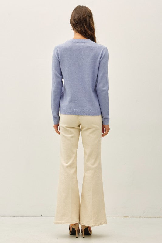 Wool Touch V-neck Sweater
