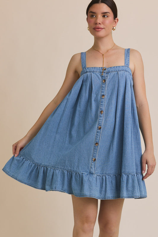 Denim Flow Dress