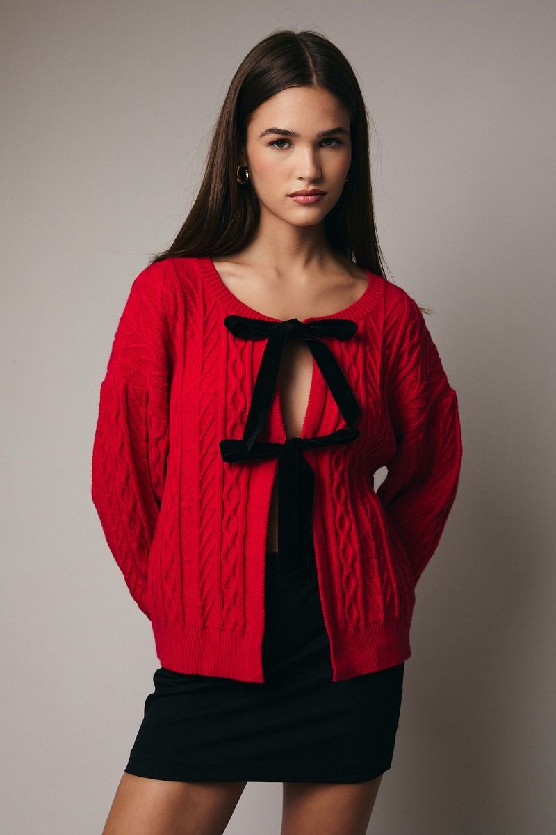 Scarlett Bow Cardigan