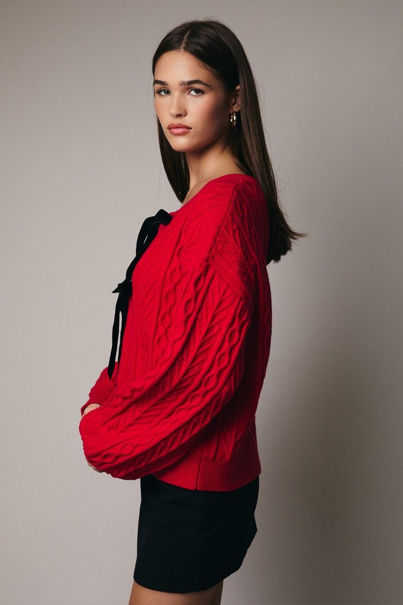 Scarlett Bow Cardigan