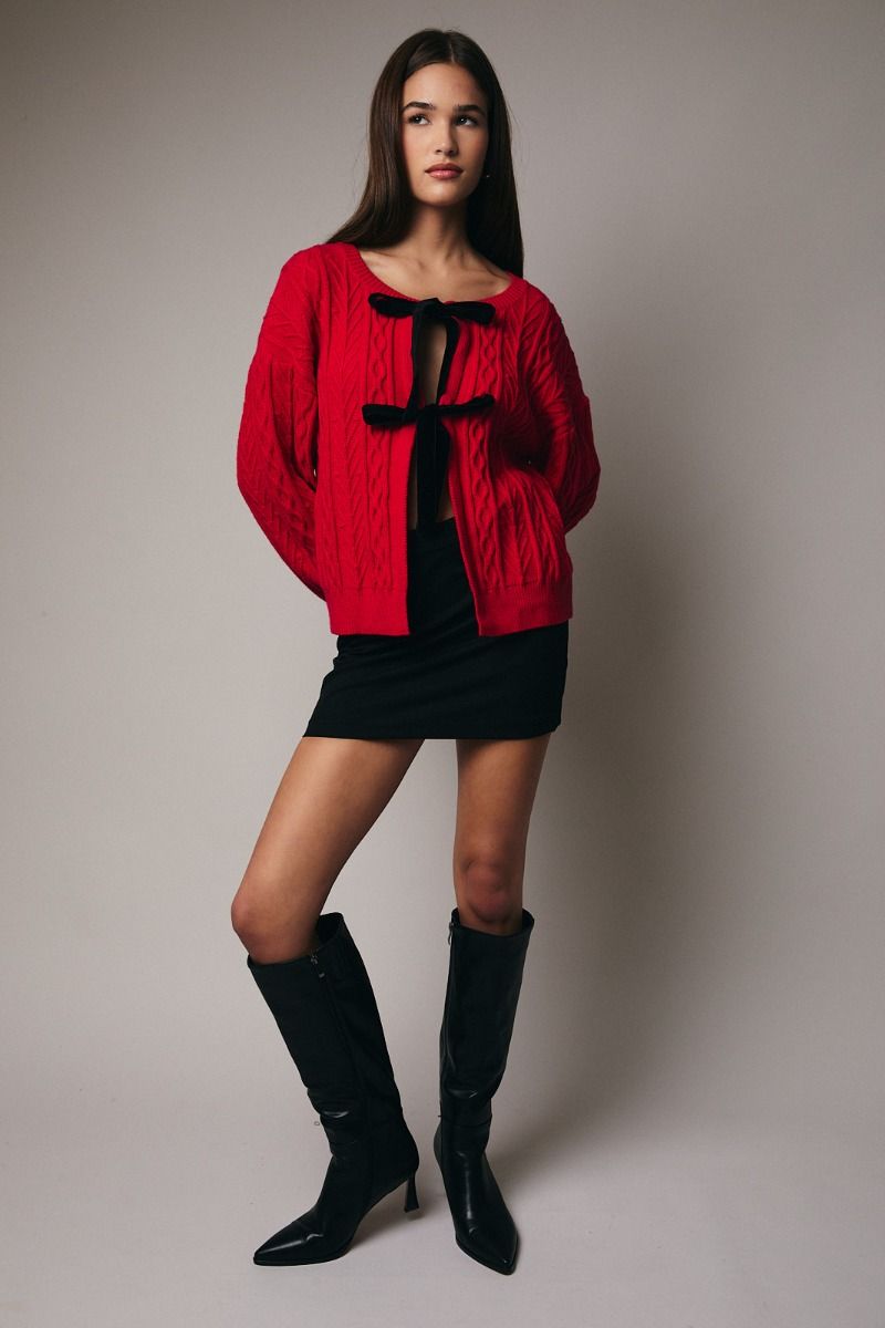 Scarlett Bow Cardigan
