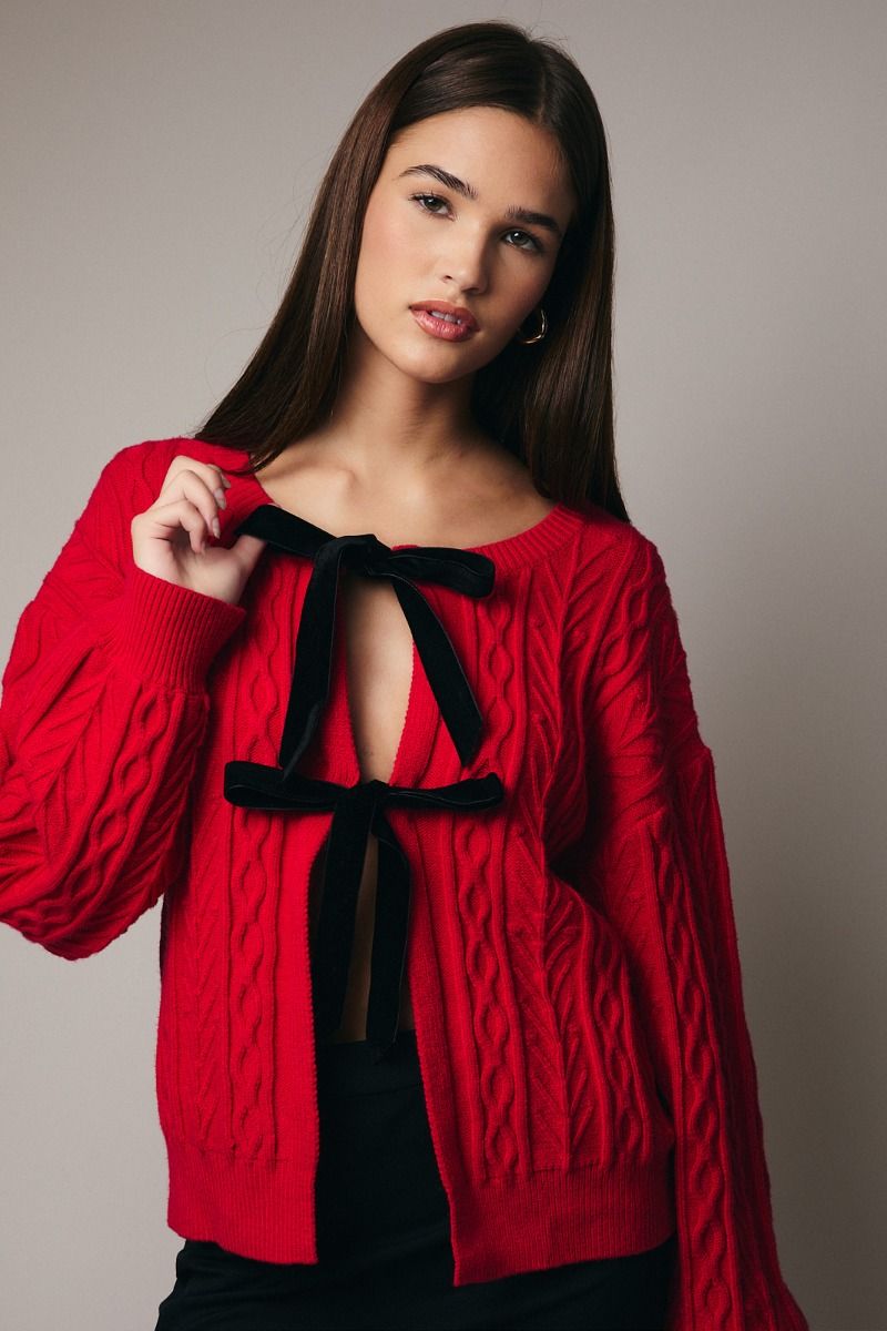 Scarlett Bow Cardigan
