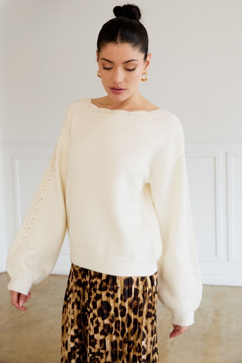 Soft Boat Neck Sweater